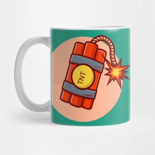 Bomb Cartoon Vector Icon Illustration (3) Mug